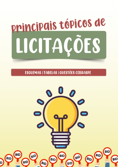 Capa de Principais Tópicos de Licitações